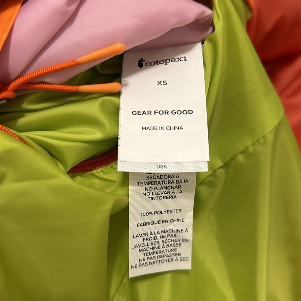 Cotopaxi Teca Cálido Hooded Reversible Jacket In Super Bloom New Size XS - Picture 16 of 16
